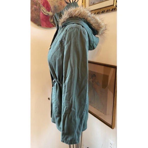 GREEN UTILITY ARMY JACKET - Picture 2 of 5